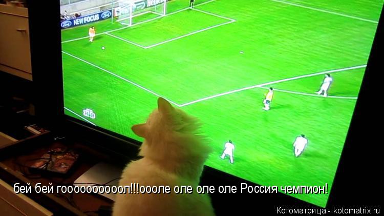 бей бей гоооооооооол!!!оооле оле оле оле Россия чемпион!... Котоматрица: бей бей гоооооооооол!!!оооле оле оле оле Россия чемпион!