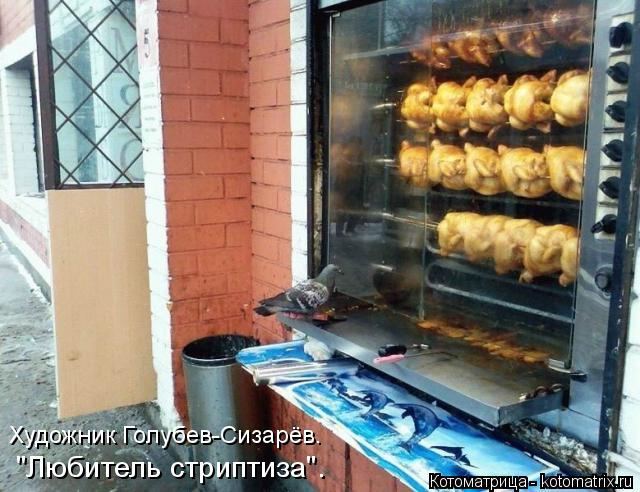 "Любитель стриптиза". Художник Голубев-Сизарёв.... Котоматрица: "Любитель стриптиза". Художник Голубев-Сизарёв.