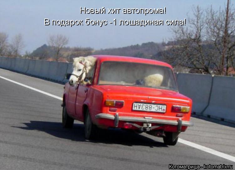 Котоматрица: Новый хит автопрома! В подарок бонус -1 лошадиная сила!