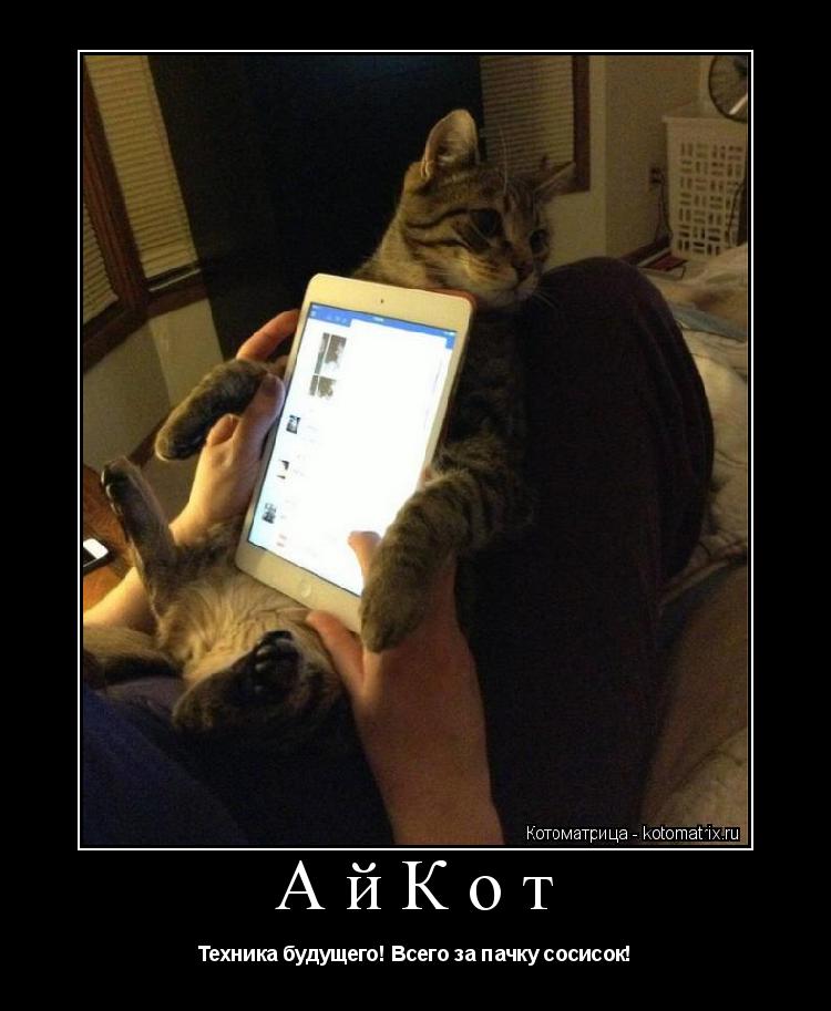 Котоматрица: АйКот Техника будущего! Всего за пачку сосисок!