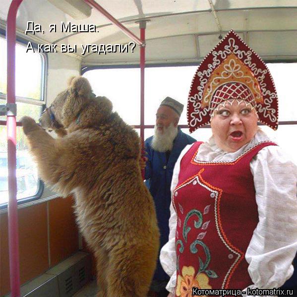 Да, я Маша. А как вы угадали?... Котоматрица: Да, я Маша. А как вы угадали?