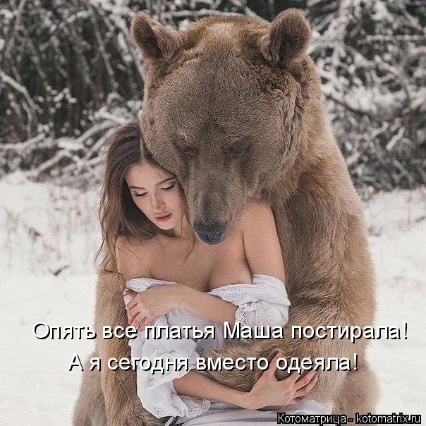 Опять все платья Маша постирала! А я сегодня вместо одеяла!... Котоматрица: Опять все платья Маша постирала! А я сегодня вместо одеяла!