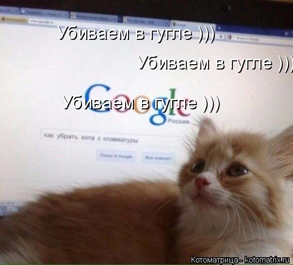 Убиваем в гугле ))) Убиваем в гугле ))) Убиваем в гугле ))) Убиваем в гугле )))... Котоматрица: Убиваем в гугле ))) Убиваем в гугле ))) Убиваем в гугле ))) Убиваем в гугле )))